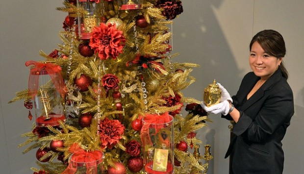 Japanese Gold Christmas Tree