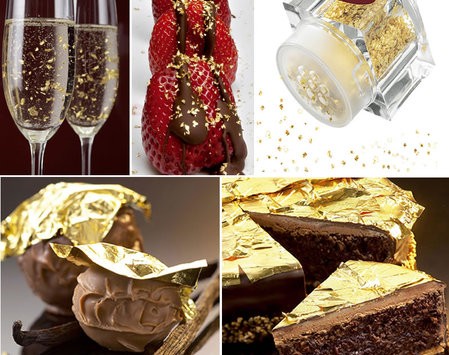 gold on food