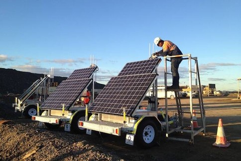 solar power gold mining